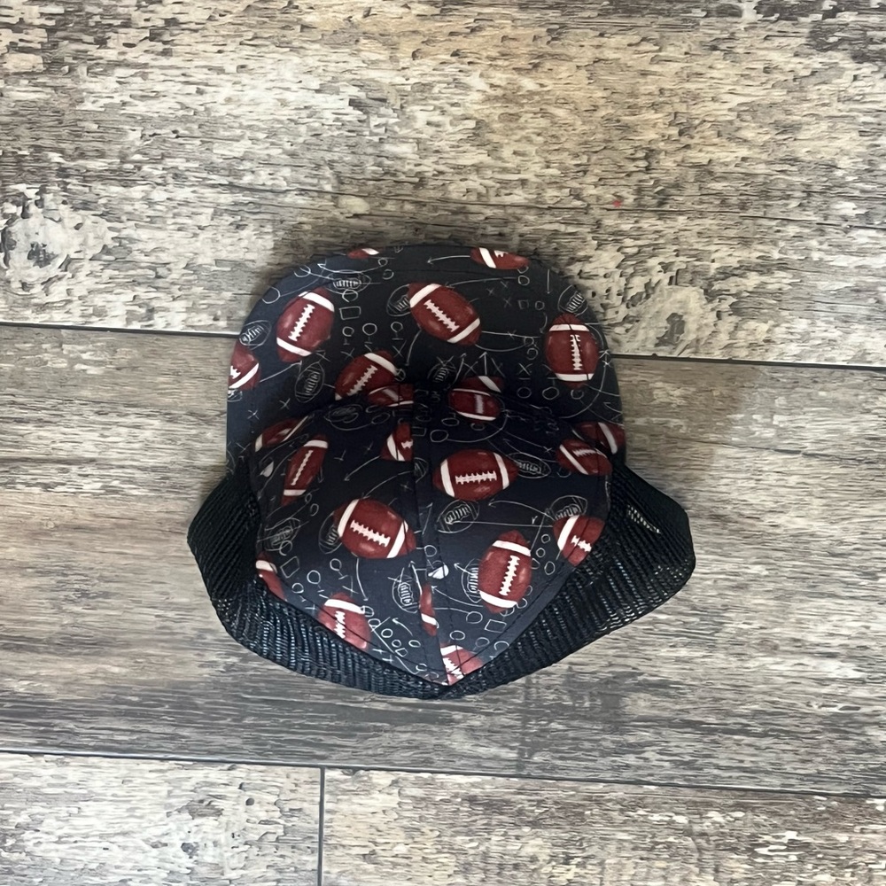 Football Patterned Kids Cap